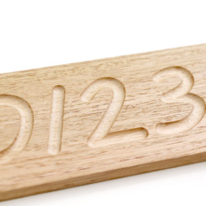 Hardwood Number Board
