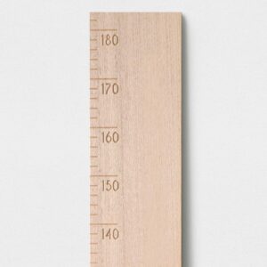 Wooden Height Ruler with engraved measurements